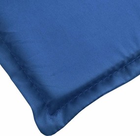 vidaXL Μαξιλάρι Σεζλόνγκ Μπλε Ρουά (75+105) x 50 x 4 εκ.