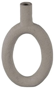Βάζο Οβάλ Ring PT3745WG 16,5x3,5x31cm Grey Present Time Polyresin