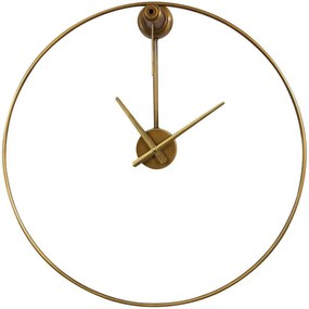 Ρολόι Τοίχου Ciclo 020600 60x10x60cm Gold Μέταλλο