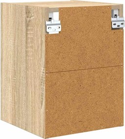 vidaXL Κρεμαστό ντουλάπι με αποθήκευση Δρύς Sonoma 30 x 29,5 x 40 εκ.