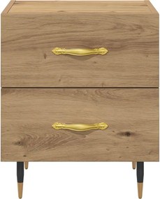 vidaXL Κομοδίνο 2 τμχ. Artisan Oak 40 x 35 x 47,5 εκ