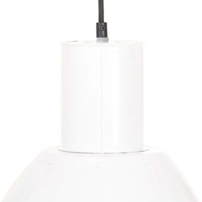 vidaXL Φωτιστικό Κρεμαστό Στρογγυλό 25 W Λευκό 28,5 εκ. Ε27