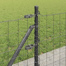 vidaXL Ευρωπαϊκός Φράκτης με Σκυρόδετη Βάση 50 x 0,6 μ