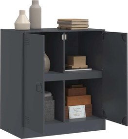 vidaXL Μπουφές Ανθρακί 67x39x73 εκ. από Ατσάλι