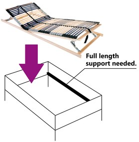 vidaXL Βάση κρεβατιού με λάμες Καφέ 80 x 190 cm Στερεό Ξύλο Μηλιάς