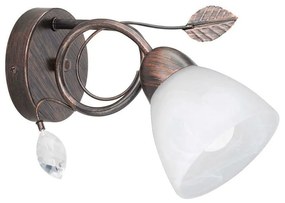 Φωτιστικό Τοίχου Traditio 200700128 Rust-Brown Trio Lighting Metal, Glass
