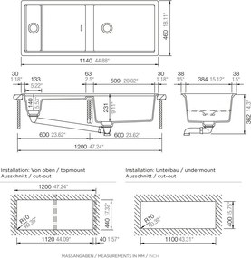 Schock Prepstation 81500 Polaris - Νεροχύτης Κουζίνας Γρανίτη 114x46