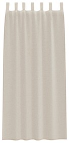 vidaXL Κουρτίνες με κουρτίνες 2 pcs Άμμος 140 x 260 εκ. Πολυεστέρας