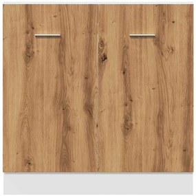 Κάτω ντουλάπι νεροχύτη Artisan Oak Κατασκευασμένο ξύλο - Καφέ