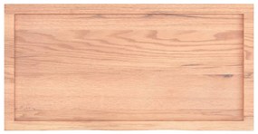 vidaXL Πάγκος Μπάνιου Αν. Καφέ 100x50x(2-6) εκ. Επεξεργ. Μασίφ Ξύλο
