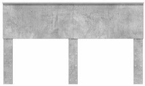 vidaXL Κεφαλάρι Σκυρόδεμα Γκρι 150 cm Επεξεργασμένο ξύλο