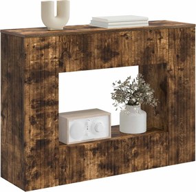 vidaXL Τραπέζι κονσόλας Καπνιστή Δρυς 101 x 29 x 74 εκ.