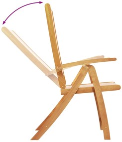 vidaXL Σετ Τραπεζαρίας Κήπου 7 Τεμαχίων Μασίφ Ξύλο Ακακίας / Τεξτιλίνη