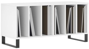 vidaXL Έπιπλο Δίσκων Λευκό 100 x 38 x 48 εκ. από Επεξεργασμένο Ξύλο