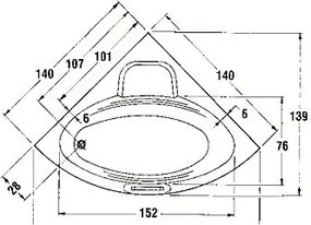 Μπανιέρα Sanitec Marina