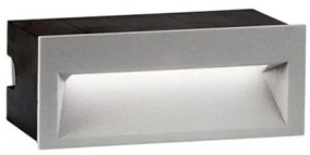Απλίκα χωνευτή Theta LED 4W αλουμινίου γκρι Viokef-4198900-Γκρι 4198900