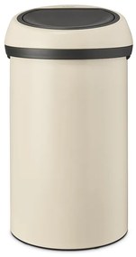 Brabantia 1005510 Κάδος Απορριμμάτων από Ανοξείδωτο Ατσάλι Touch Bin 60L, Soft Beige