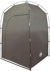 vidaXL Σκηνή Ντους Καφέ Αδιάβροχη