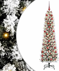 vidaXL Τεχνητό Χριστουγεννιάτικο Δέντρο με 300 LED Λευκό 180 cm