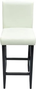 vidaXL Σκαμπό Μπαρ 4 τεμ. Λευκά από Συνθετικό Δέρμα