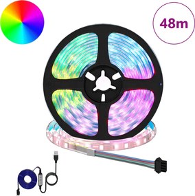 vidaXL Λωρίδα LED 12 pcs Μαύρο και Διαφανές 4000 χλμ