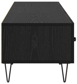 vidaXL Ντουλάπι TV Μαύρη δρυς 150 x 36 x 30 εκ Επεξεργασμένο ξύλο