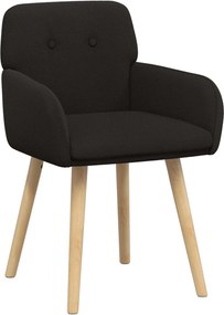 vidaXL Καρέκλες φαγητού 2 pcs Μπουκλέ Μαύρο 59 x 57 x 85 εκ.