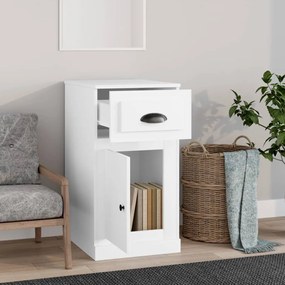 vidaXL Ντουλάπι με Συρτάρι Λευκό 40 x 50 x 75 εκ. Επεξεργασμένο Ξύλο