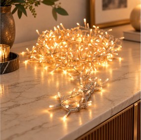 1200 LED Φωτάκια - 24 Μέτρα - Χρονοδιακόπτης - Extra Θερμό Λευκό