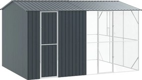 vidaXL Κλουβί Πουλιών Ανθρακί 430 x 310 x 247 εκ
