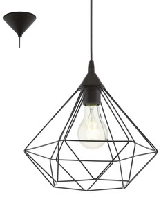 Φωτιστικό Οροφής Tarbes 94188 Black Eglo Metal, Polypropylene