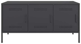 vidaXL Έπιπλο Τηλεόρασης Μαύρο 100,5x39x50,5 εκ. Ατσάλινο