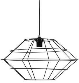 Ceiling Single Light FL300 Fylliana Black 50x27 cm 50x50x27 εκ.