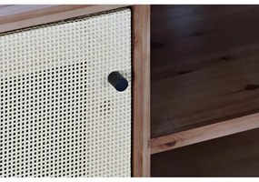Τηλεόραση DKD Home Decor Καφέ 140 x 38 x 53 cm Έλατο Φυσικό ρατάν