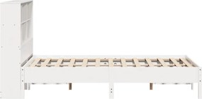 vidaXL Κρεβάτι Βιβλιοθήκη Χωρίς Στρώμα 120x200 εκ Μασίφ Ξύλο Πεύκο