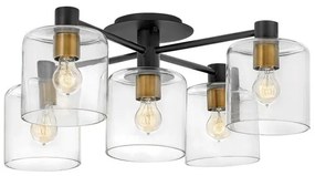 Πλαφονιέρα Φωτιστικό Οροφής 5xE27 Axel Quintiesse Elstead Lighting-QN-AXEL5-BK-Μαύρο QN-AXEL5-BK