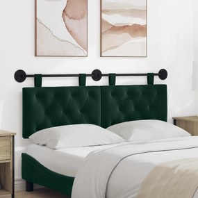 vidaXL Κρεμαστό Κεφαλάρι Σκούρο Πράσινο Βελούδο