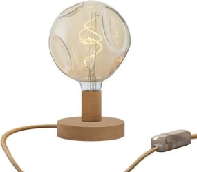 Επιτραπέζιο Φωτιστικό Ξύλινο Posaluce Bumped RN06 - Φυσικό - RN06 Dimmer