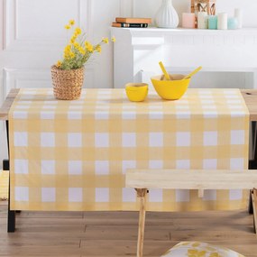 Αλέκιαστο Τραπεζομάντηλο (140x240) Nef-Nef Homeware Henry Yellow