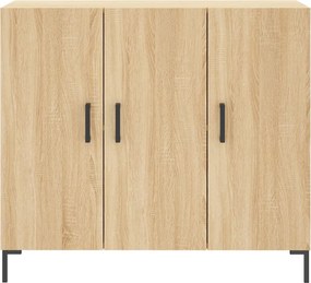 vidaXL Ντουλάπι Sonoma δρυς 90x34x80 εκ. Επεξεργασμένο Ξύλο