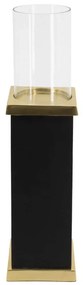 Κηροπήγιο Goldy LB78275-DS 11,4x11,4x40,6cm Black-Gold Artekko Ξύλο
