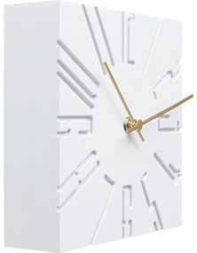 Ρολόι Τοίχου/Επιτραπέζιο Cubito Λευκό 19εκ.