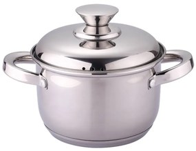 Κατσαρόλα με μεταλλικό καπάκι Rosberg R51210L22S, 22 cm, 4,5 l, Inox,