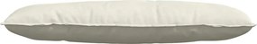 vidaXL Μαξιλάρι Πλάτης Κρεμ 120 x 50 cm Υφασμάτινο Κορντουρά