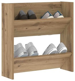 vidaXL Ντουλάπες παπουτσιών τοίχου artisan δρυς 60 x 18 x 60 εκ