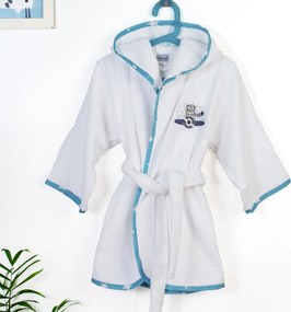 Βρεφικό Μπουρνούζι Dimcol Aviator 184 White-Sky Blue