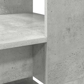vidaXL Γραφείο Γκρι σκυροδέματος 113 x 54 x 120 εκ. Επεξεργασμένο ξύλο