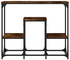 Τραπέζι Κονσόλα Καπνιστή Δρυς 89,5x28x76 εκ. Επεξεργασμένο Ξύλο - Καφέ