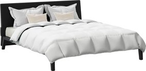 vidaXL Χειμερινό Παπλωματοθήκη με μαξιλάρι 3 pcs Λευκό Φτέρος