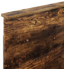 vidaXL Κεφαλάρι Καπνιστό Δρύς 90 cm Επεξεργασμένο ξύλο